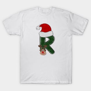 Letter R - Christmas Letter T-Shirt